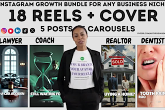 create multilingual ai avatar reels bundle for dentist, real estate