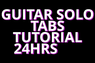 teach you how to play any solo, tabs