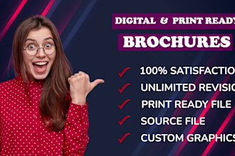 design digital brochure, print ready brochure