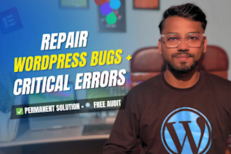 repair any kind of wordpress  bug and elementor errors