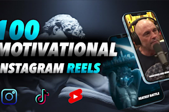 create 100 engaging and impactful motivational reels