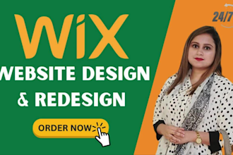 design or redesign wix website or wix landing page