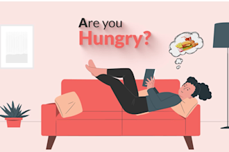 create unique explainer food delivery app promo video ads