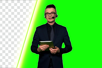 professionally edit and remove your green screen videos
