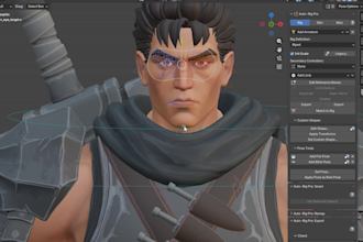 create 3d stylized character model for unity, unreal engine and animation