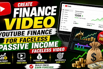 create finance video youtube finance for faceless passive income faceless video