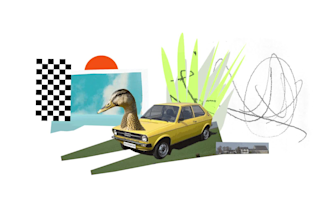 create unique digital paper collage animation
