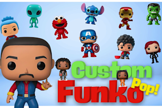 make your custom 3d funko pop using blender, stl only