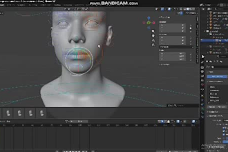rig3d for livelink, animaze,talkinghead avatar rig,threejs glb,facial,viseme vrm