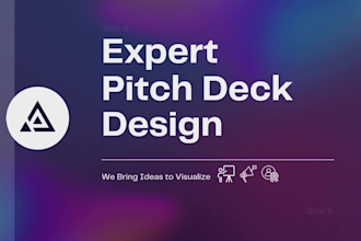 design investor pitch deck, business proposal and stunning presentations