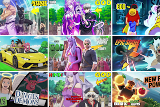 design eye catching anime youtube thumbnails for viral videos