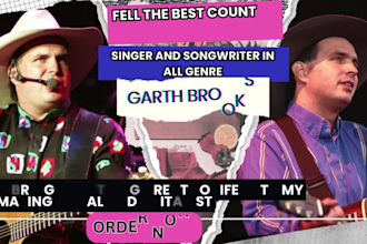 be your unique country mal music singer and songwriter for all genre and sound