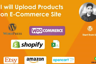 bulk import and export products on shopify, ecommerce, ebay, etsy, woocommerce