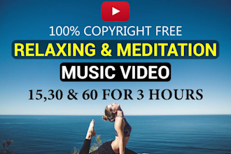 create youtube channel 50x3 hour relaxing meditation music videos