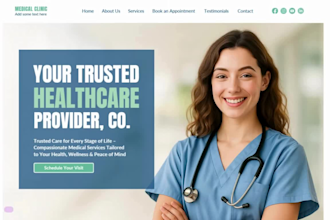 design medical courier, courier website, medical website, delivery website