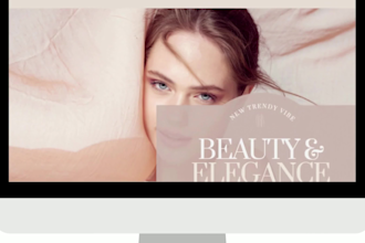 design a professional beauty website for your business