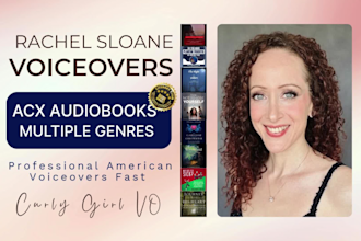 be your female audiobook narrator to acx standards for audible