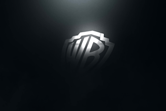 create dark 3d glossy metal logo intro