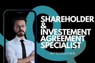 draft shareholder agreement or investment legal contract