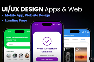design uiux for mobile and website in figma