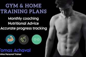 create a custom fitness gym or home workout plan for you