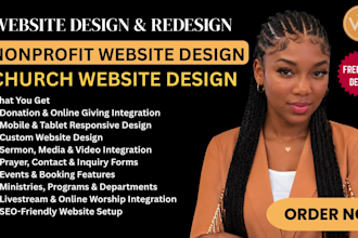 create church website, ministry, nonprofit and wordpress websites