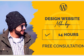 design brand new  wordpress website in 14 hours
