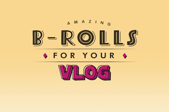 create b rolls to enhance your vlog, interview, or video podcast