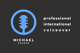 record your professional international male voice over