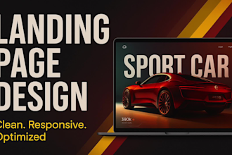 build, design responsive and stunning wordpress landing page