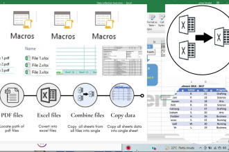 convert pdf cards, bank and income statement to excel