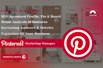 optimize seo boards and pins, as a pinterest marketing manager