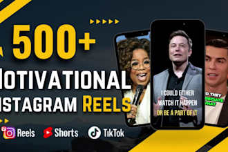 create motivational instagram reels and youtube shorts