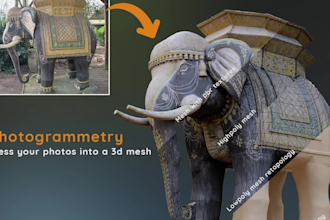 process your photos into a 3d mesh photogrammetry