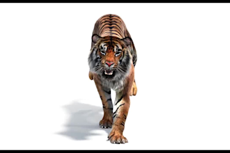 do 3d animal animation, 3d animal rigging, 3d animal vfx compositing, animal fur