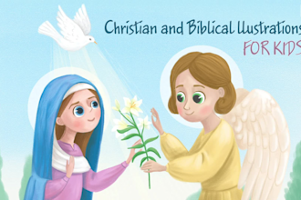 draw christian and biblical illustrations for kids