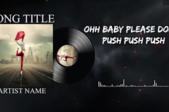 create a professional animated lyric video for your song