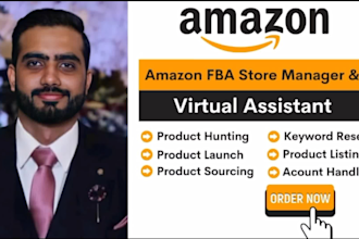 be your expert amazon seller central virtual assistant, amazon fba VA