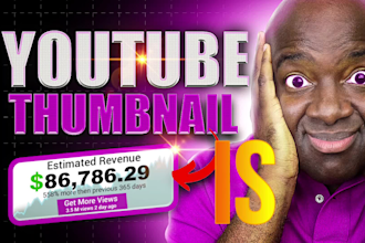 design attractive youtube thumbnail with grow