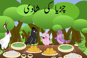 create 2d animation video and children stories