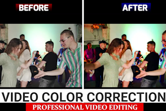 do color correction, color grading of your video
