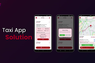 do ride hailing app, taxi booking app, job dispatch with gps tracking