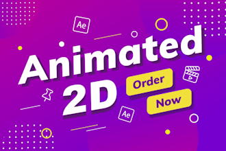 create a 2d animation video or gif
