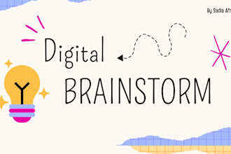 create creative doodle style presentation slides for business or education