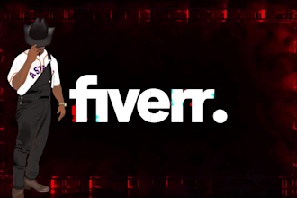 do simple glitch vj loop dj visuals logo animation