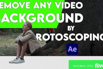 remove any background video by rotoscoping in after effect