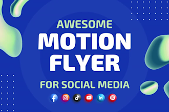 eye catching animated flyers and motion posters to boost your brand