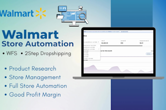 be your walmart VA to sell profitable products 2step dropshipping, wfs wholesale