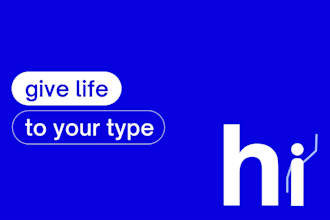 create custom expressive typography design