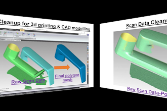 cleanup and prepare your 3d scan data for printing or cad modelling